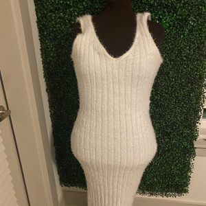 White body con dress